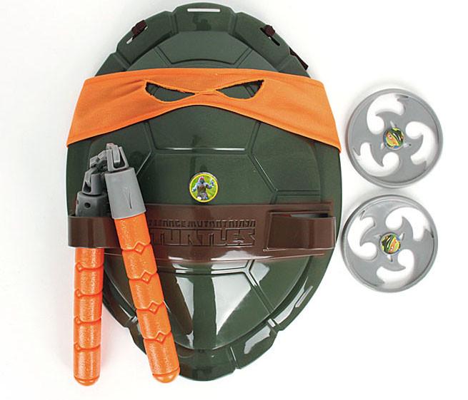 Набор Микеланджело: маска/панцирь/2 сюрикена/нунчаки (mtmnt3)