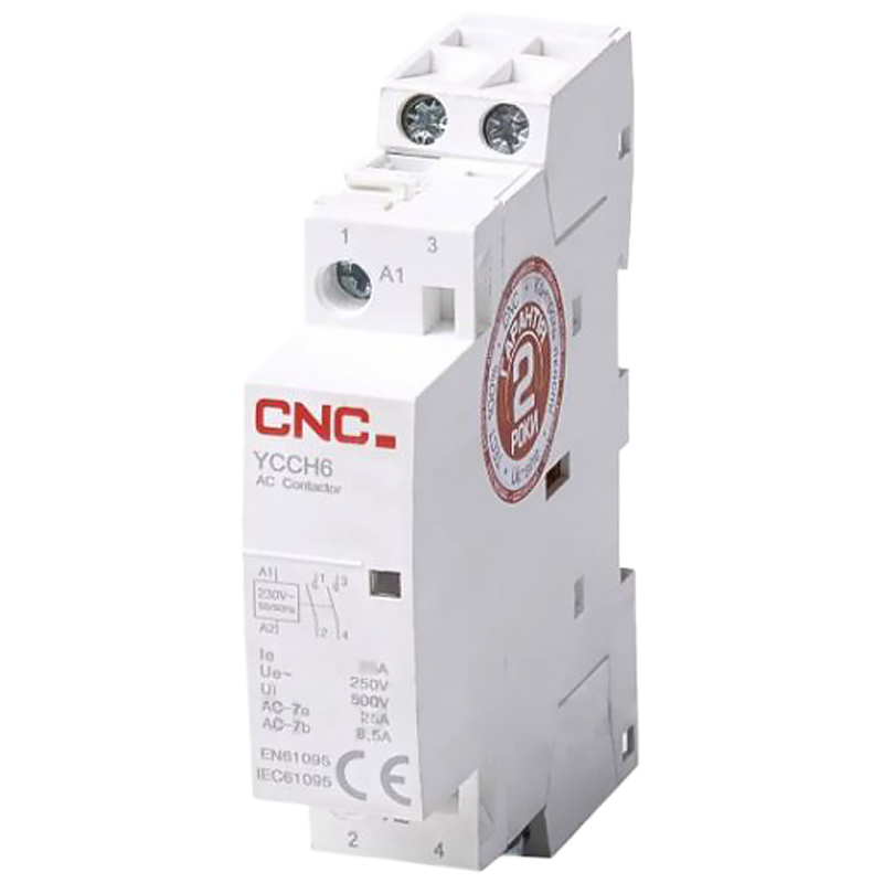Контактор модульный CNC YCCH6 2P 63A 2NO 220V (Б00029386)