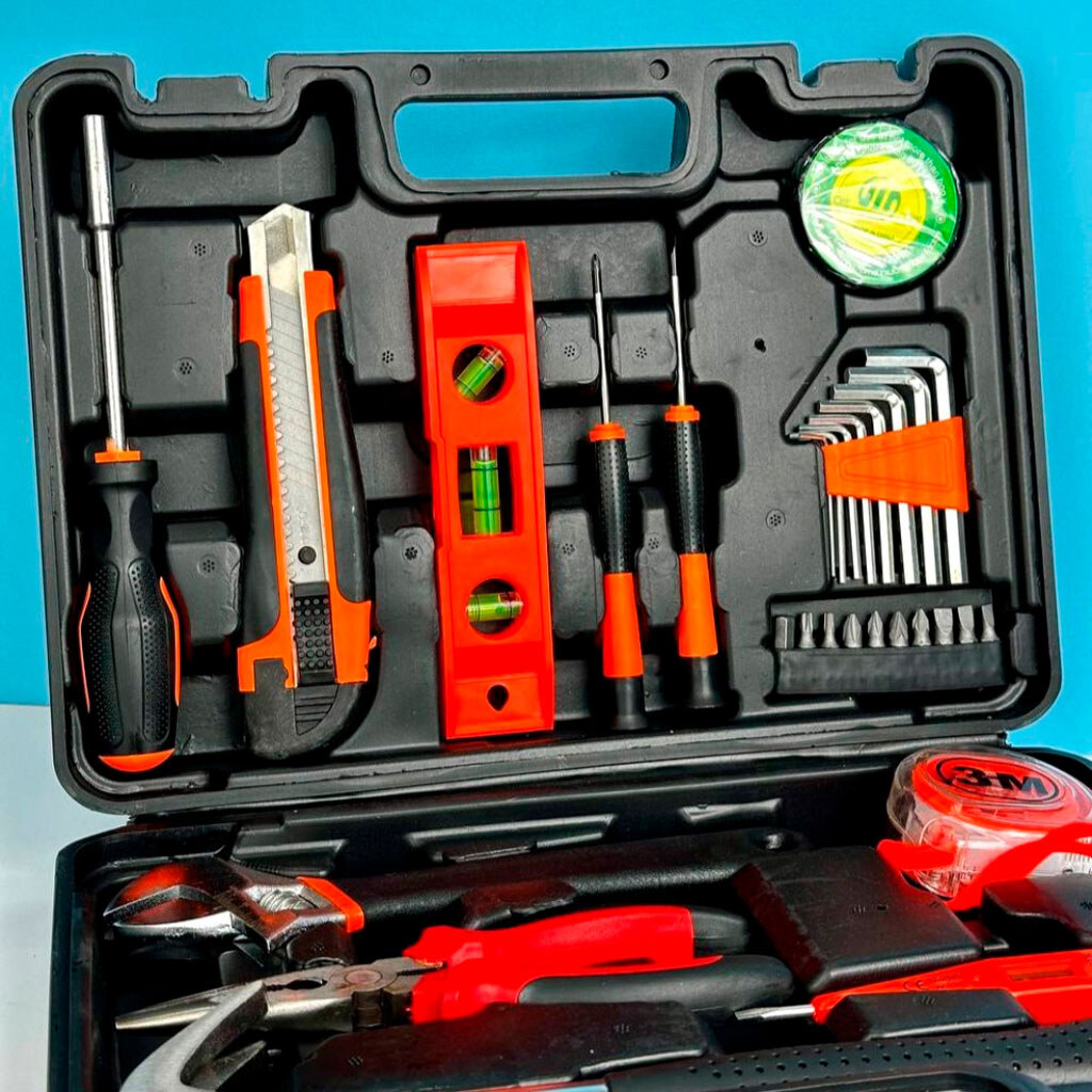 Набір інструментів у пластиковому кейсі для зберігання (ART-0196) - фото 4 Набір інструментів у пластиковому кейсі для зберігання (ART-0196) - фото 4