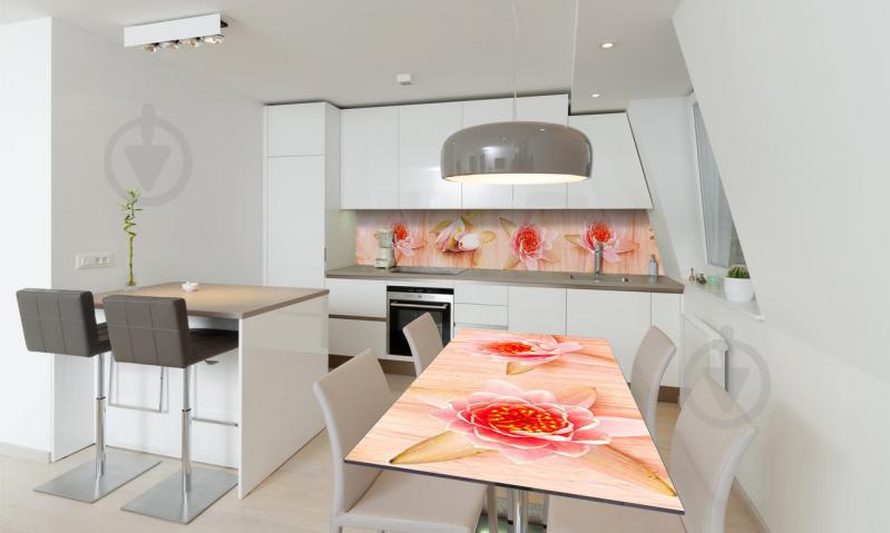 Наклейка вінілова на стіл Zatarga «Квіти Лотоса» 650х1200 мм Z180817/1st