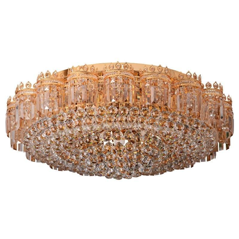 Люстра потолочная торт с подсветкой Brille BCL-391S/19xE14/39 LED большая