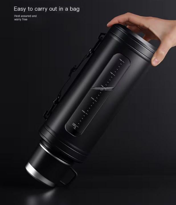 Термос с двойными стенками BPA free прозрачное окно 1500 мл Черный (2831224797) - фото 4 Термос с двойными стенками BPA free прозрачное окно 1500 мл Черный (2831224797) - фото 4