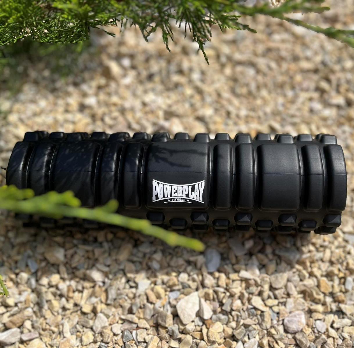 Ролик масажний PowerPlay 4342 Massage Roller 30x10 см Чорний (A-013211) - фото 5