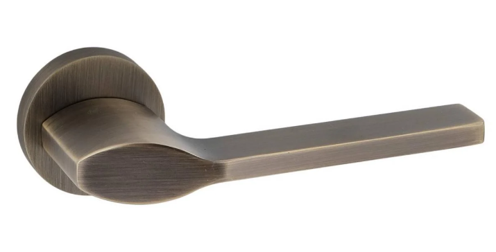 Ручка дверная на розетке SIBA OPTIMA Бронзовый матовый (E22-0-88-88)