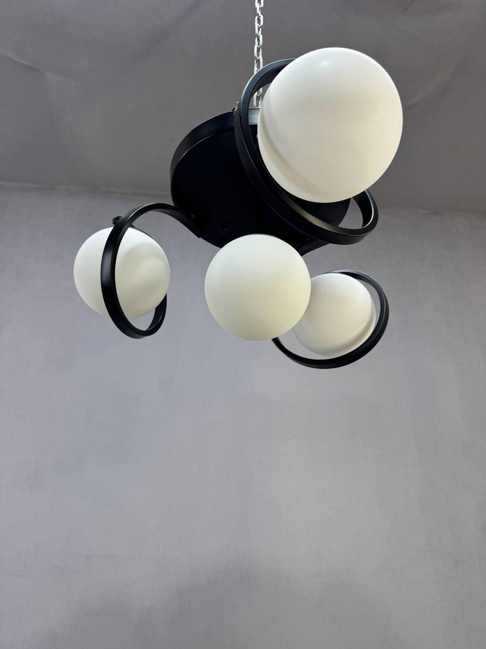 Люстра на 4 плафона 9094/4 BK Черный (29891210) - фото 2 Люстра на 4 плафона 9094/4 BK Черный (29891210) - фото 2