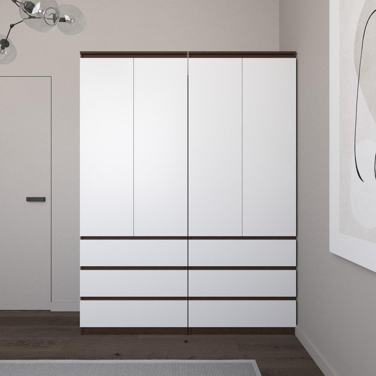 Меблевий комплект для одягу Вайс R9/R16 1604х500х2110 мм Венге Темний/Білий фасад (30845281)