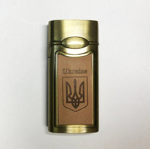 Запальничка кишенькова Україна USB Золотий