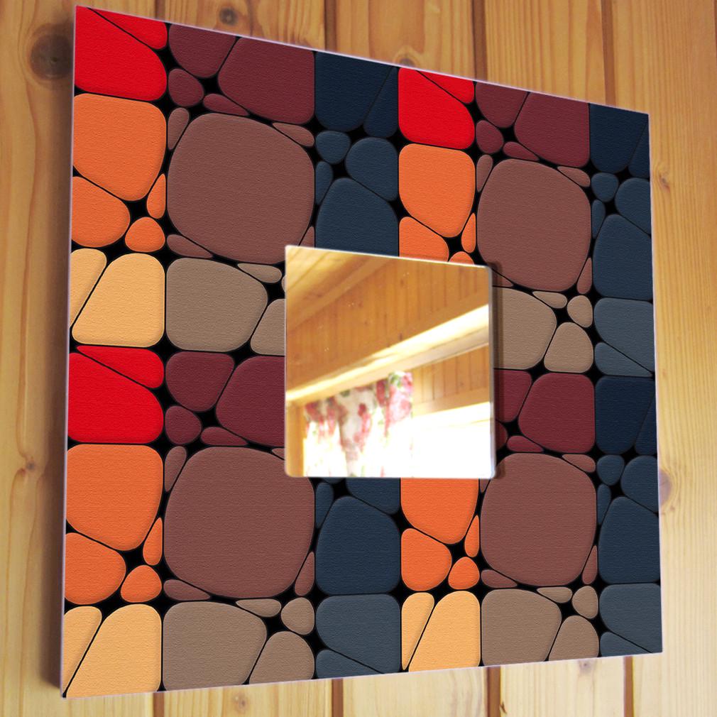 Зеркало декоративное Квадраты Абстракция 260х260 мм (M00708)