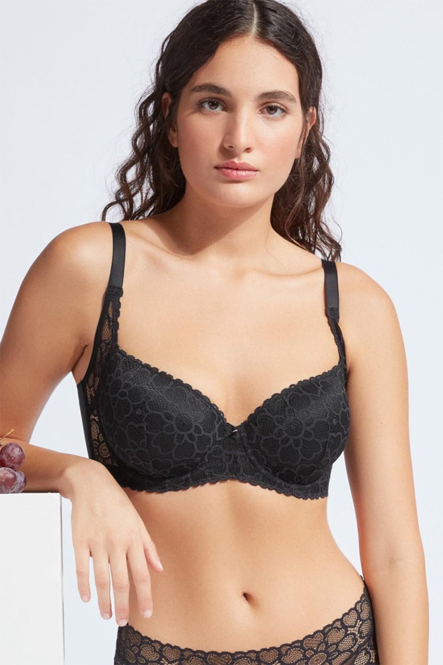 Бюстгальтер с уплотненной чашкой Gisela 85E Черный (79259)