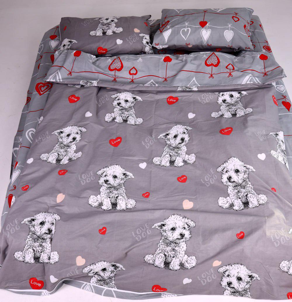 Комплект постельного белья детский PaniPava Love Dog бязь 110х140 см (10101226)