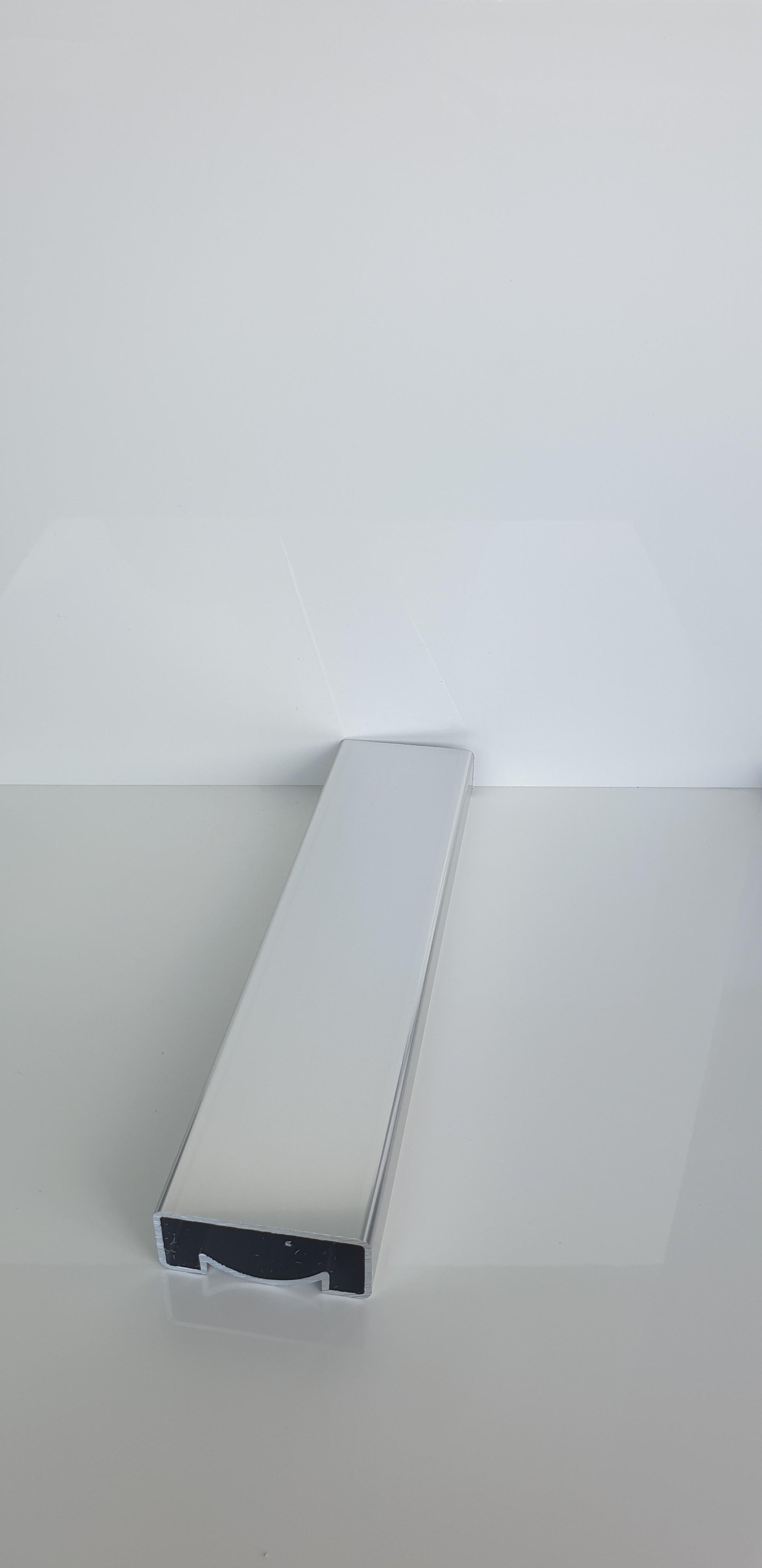 Поручень для алюмінієвих поручнів система квадрат 60х25х2000 мм Сріблястий - фото 2 Поручень для алюмінієвих поручнів система квадрат 60х25х2000 мм Сріблястий - фото 2