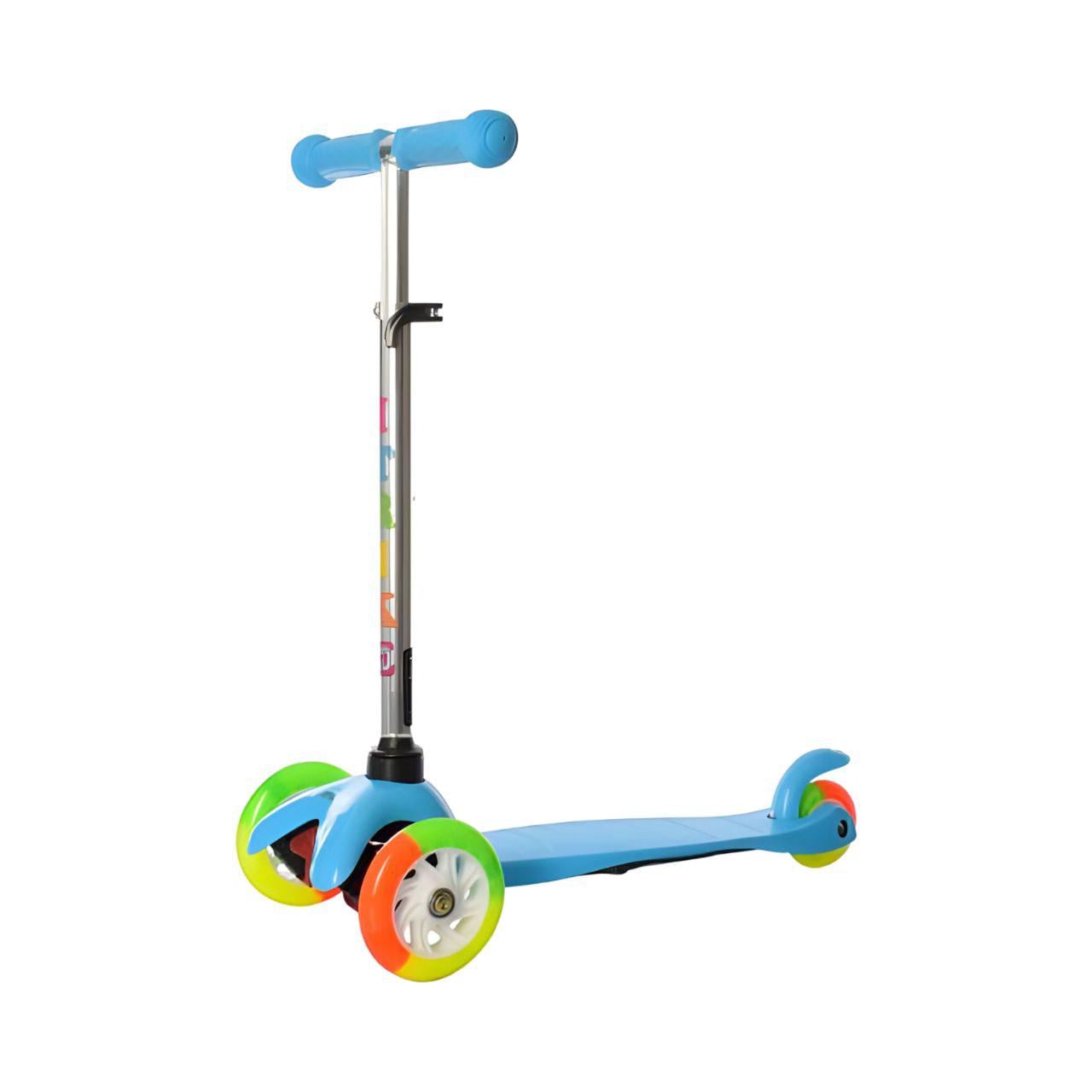 Самокат детский складной BB 3-013-4-A-BL PU колеса PU регулируемый руль Синий (24638791)