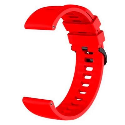 Ремешок для Amazfit Haylou Huawei Samsung Xiaomi силиконовый 22 мм Red (12313990)
