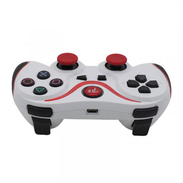 Бездротовий джойстик Bluetooth Dualshock 3 для PS3 PC White - фото 3