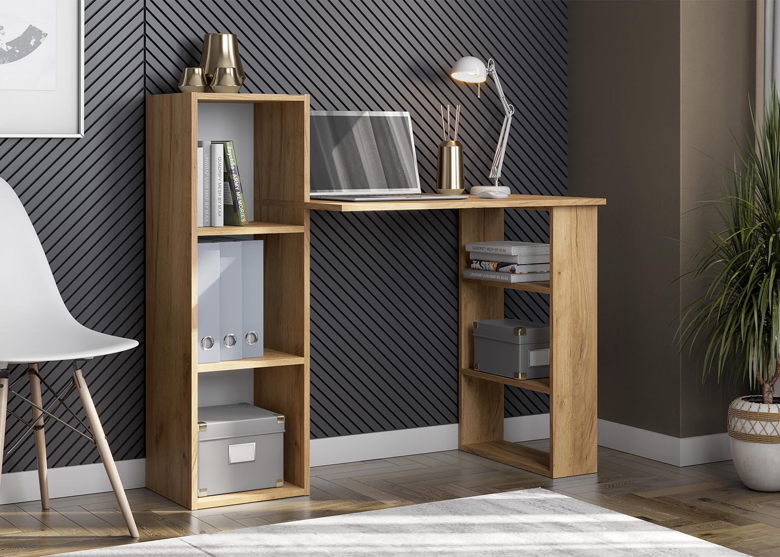 Письмовий стіл Chicago lite 1130х493х1030 мм Дуб крафт/Золотий (Арт.202)