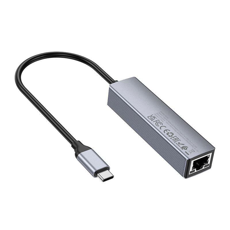 USB-хаб Easy link Type-C Gigabit Network HB34 Grey (12058967) - фото 3