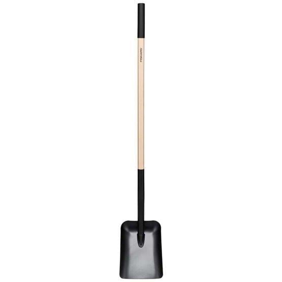 Лопата совковая с деревянной ручкой Fiskars Solid (1066724)