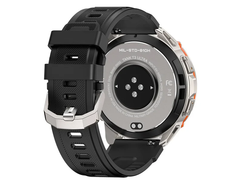 Розумний годинник Kospet TANK T3 ULTRA Silver GPS з компасом і водозахистом - фото 3 Розумний годинник Kospet TANK T3 ULTRA Silver GPS з компасом і водозахистом - фото 3