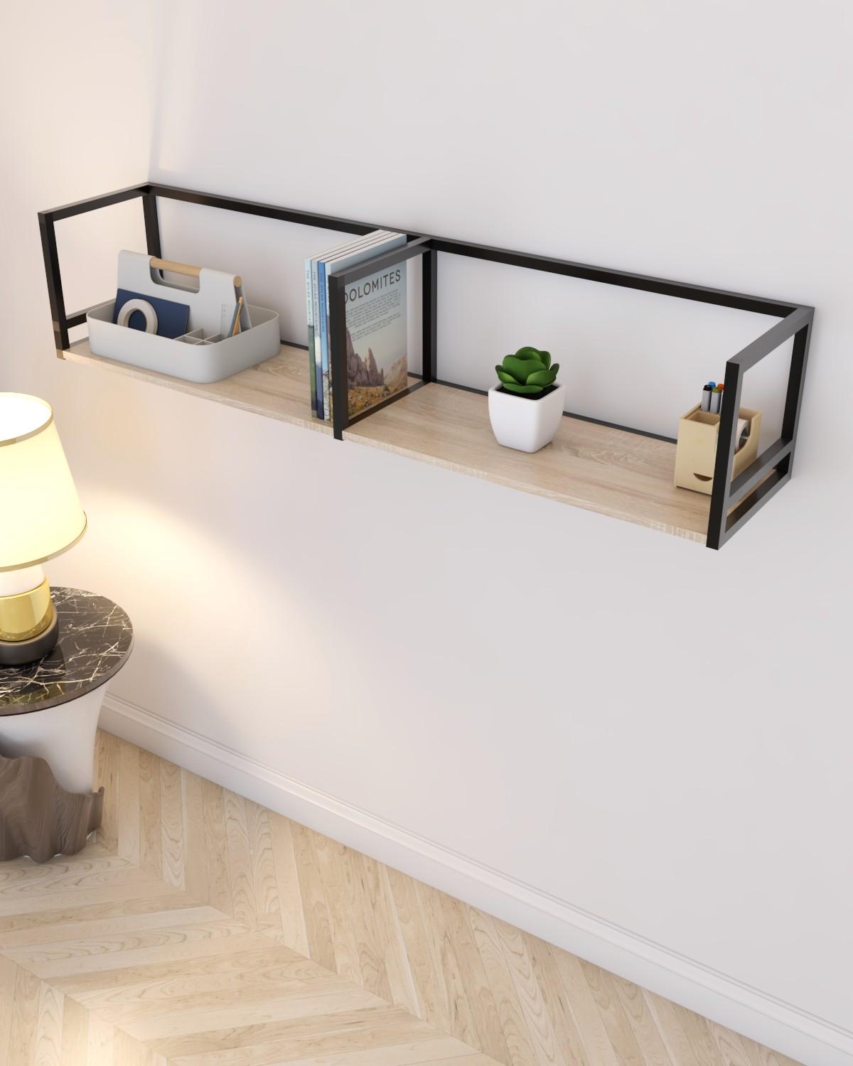 Полка настенная EcoLoft Нордис DSP-1361-6 в стиле лофт Дуб Сонома (32145196) Полка настенная EcoLoft Нордис DSP-1361-6 в стиле лофт Дуб Сонома (32145196)