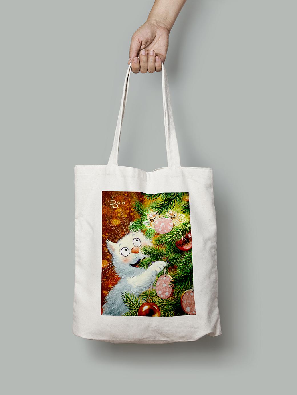 Эко-сумка Лакомство на елке шопер (rinaz_20181634016_Bag)