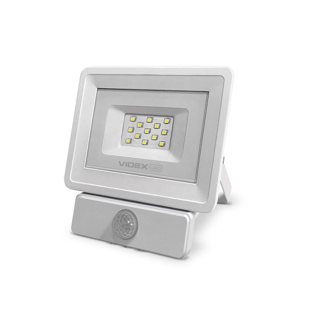 Прожектор с датчиком движения Videx VL-Fe105W-S 10 Вт 5000 K Белый (25878)