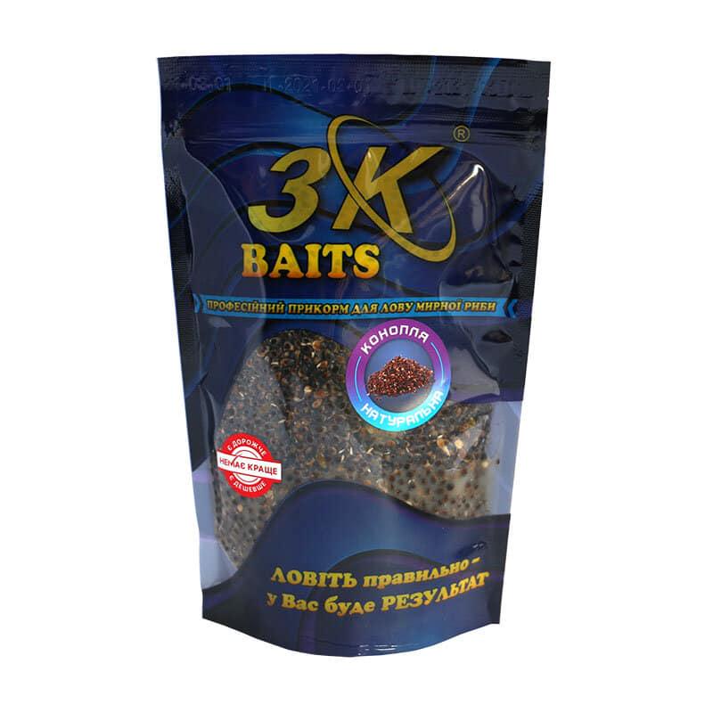 Прикорм 3KBaits 400 г Конопля/Натуральна (3KB1057)