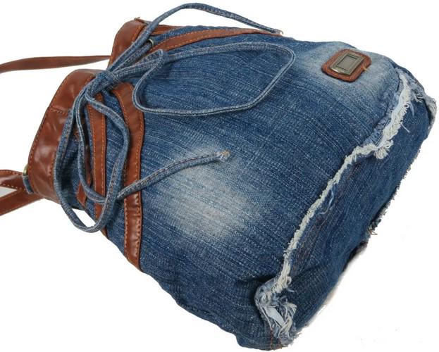 Сумка джинсова Fashion jeans bag Синій (sposupe251_Jeans8057 blue) - фото 4