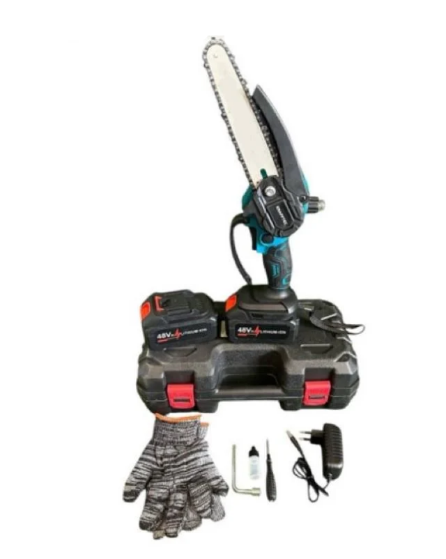 Пила цепная мини Krafftec 48V АКБ 2 шт. в кейсе (27369427)