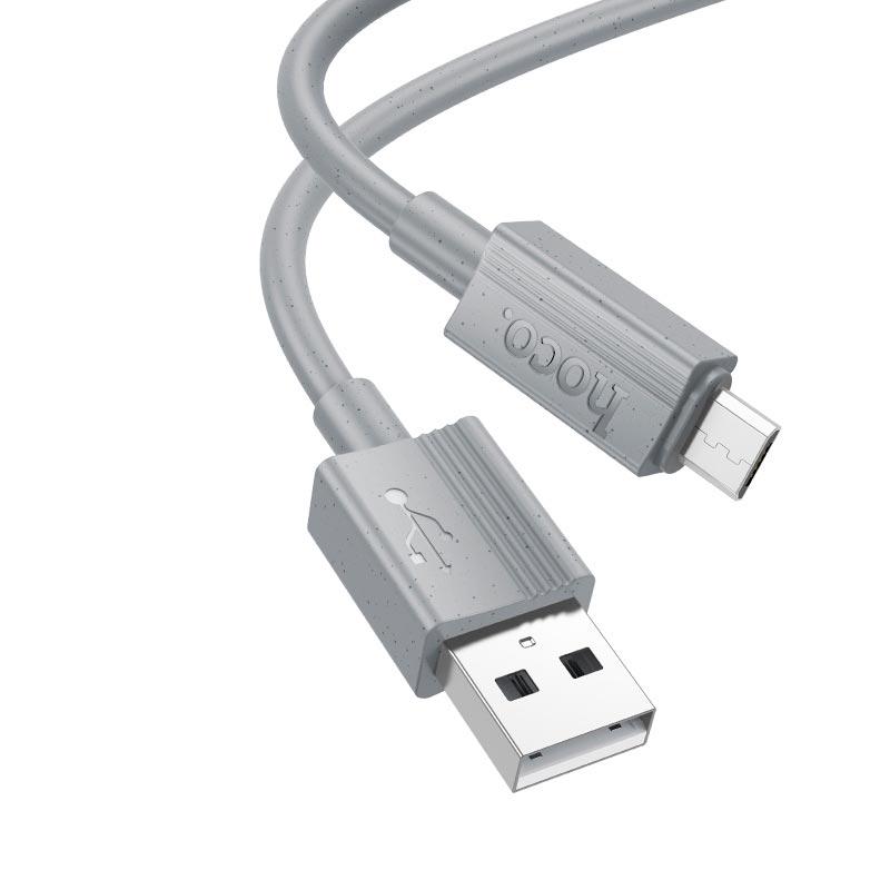 Кабель Hoco Micro USB Favor X107 1 м Серый (609644)