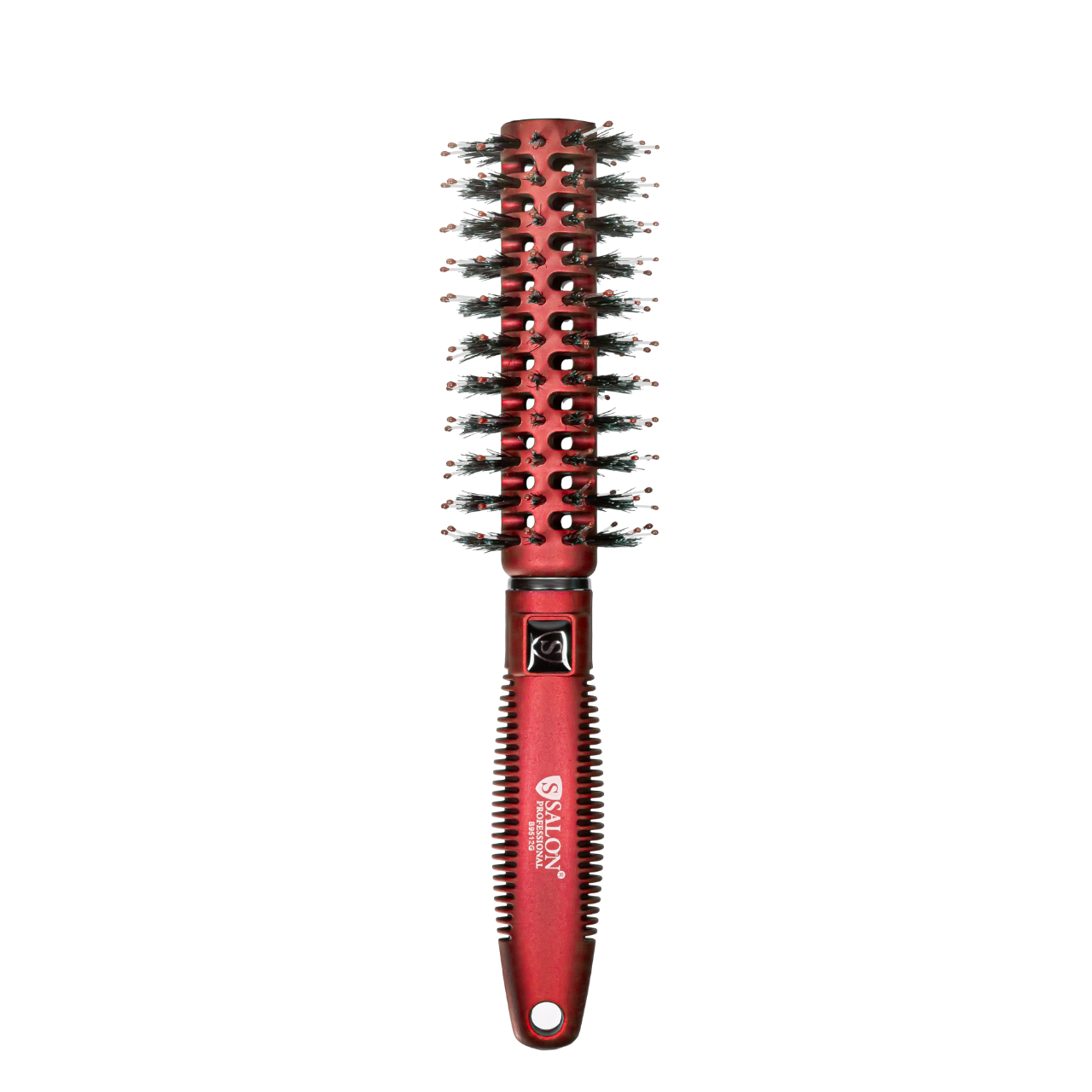 Щетка-брашинг для волос Salon Professional 9512 G круглая продувная Бордовый
