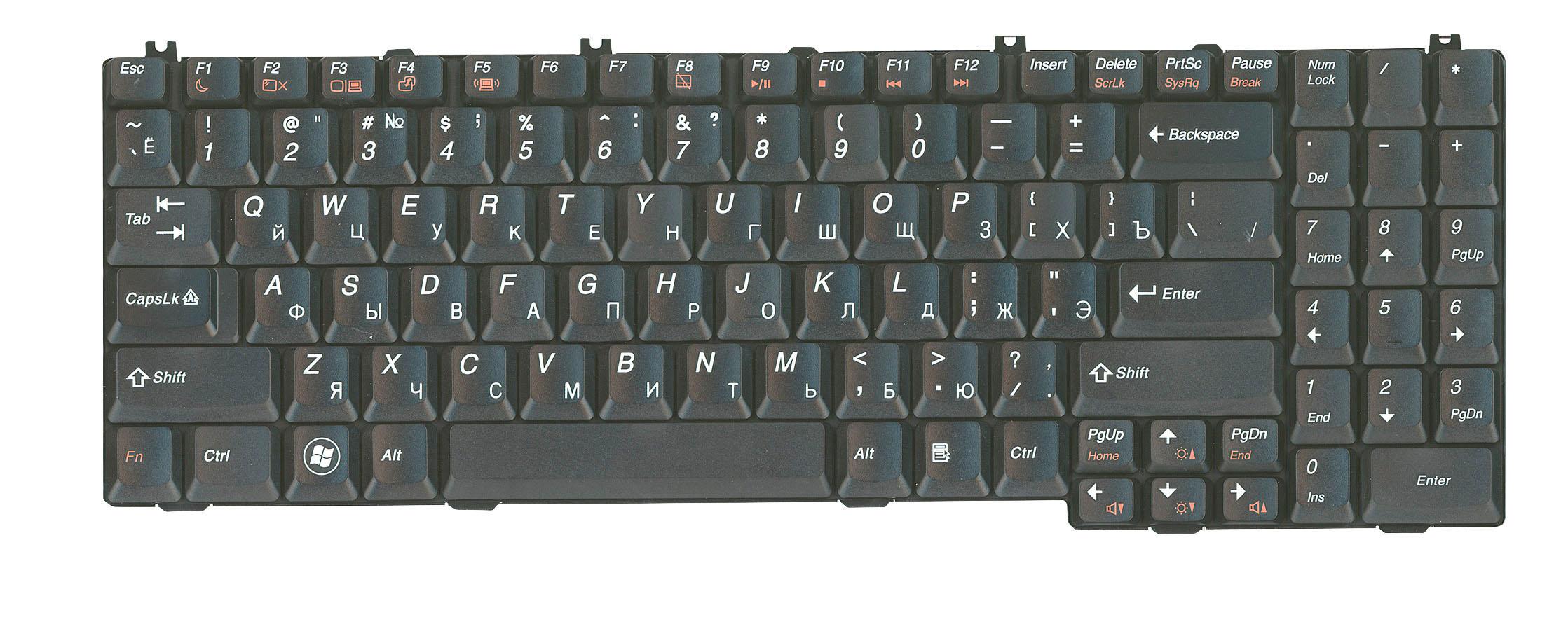 Клавиатура для ноутбука Lenovo G550 Black