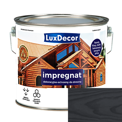 Импрегнат LuxDecor декоративно-защитный 2,7 л Графит мат