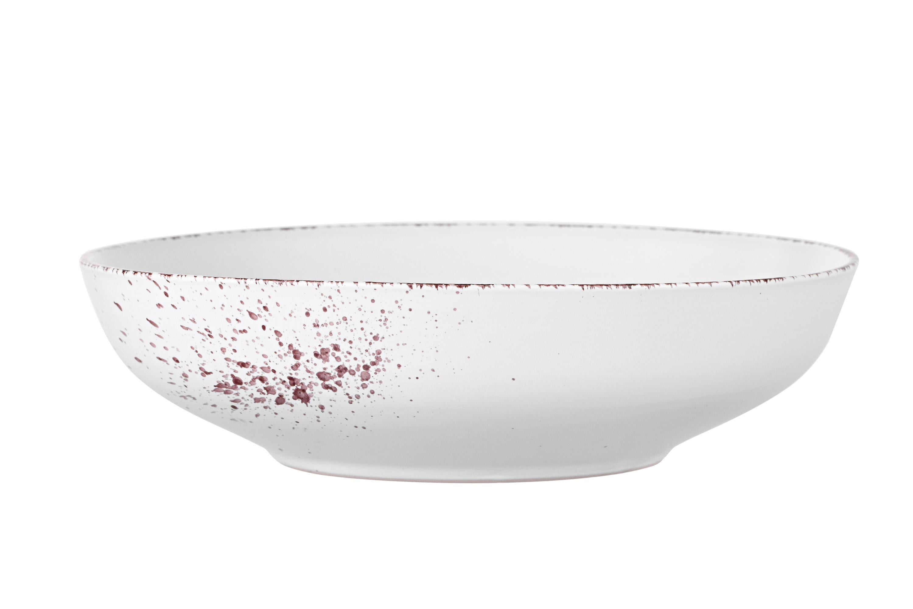 Тарелка суповая Ardesto Lucca керамика 20 см Winter White (ERC-AR2920WMC)