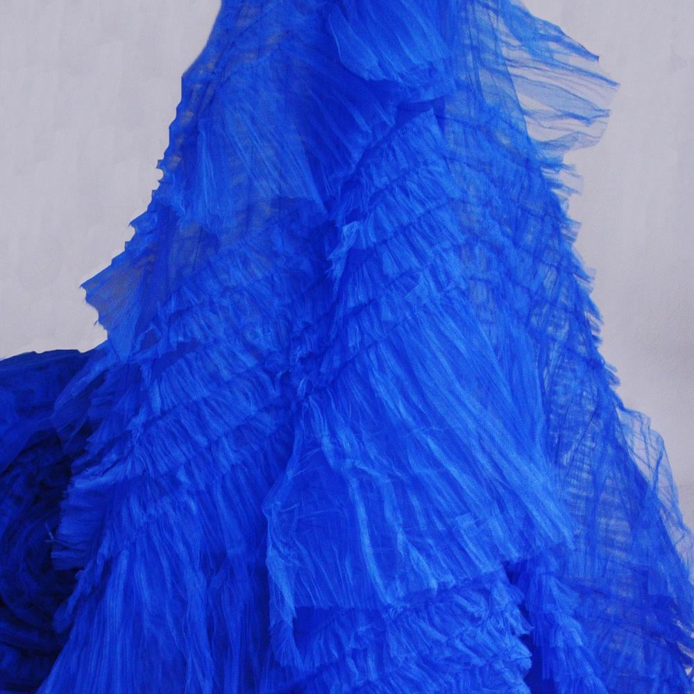 Ткань фатин Рюш Электрик (16921)