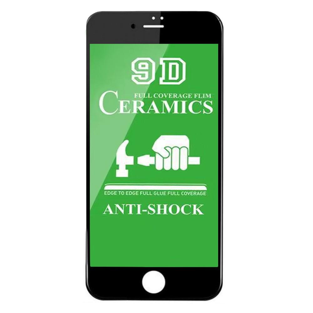Защитное стекло Glass Ceramic для iPhone 6 Plus/6S Plus Black (4443)