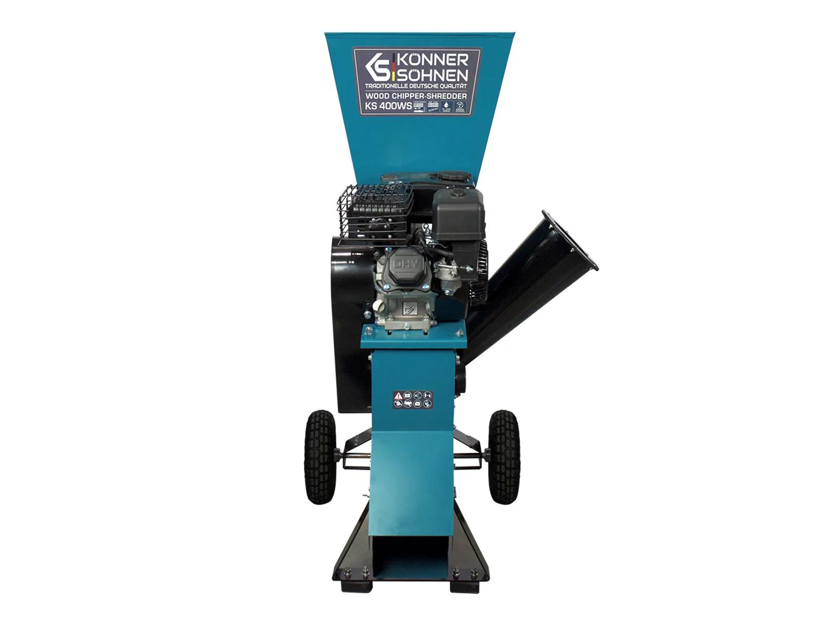 Подрібнювач деревини та гілок Konner&Sohnen KS 400WS для дачі/будинку/комунальних підприємств (000164008) - фото 8 Подрібнювач деревини та гілок Konner&Sohnen KS 400WS для дачі/будинку/комунальних підприємств (000164008) - фото 8