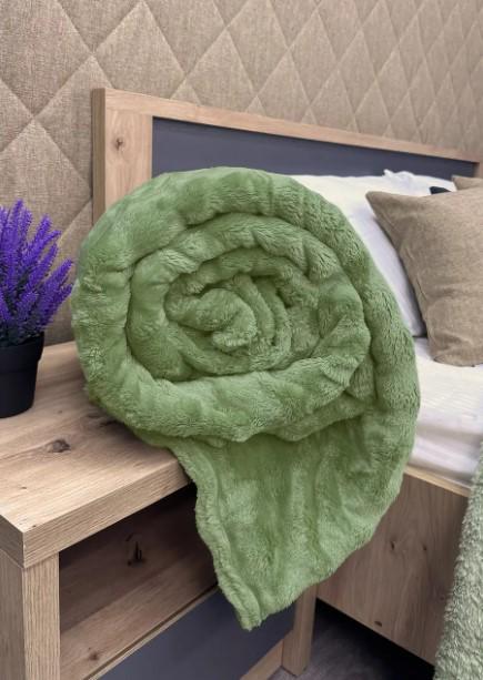 Покривало на диван/ліжко Soft Night 200х230 см Салатовий (87-130) - фото 7 Покривало на диван/ліжко Soft Night 200х230 см Салатовий (87-130) - фото 7