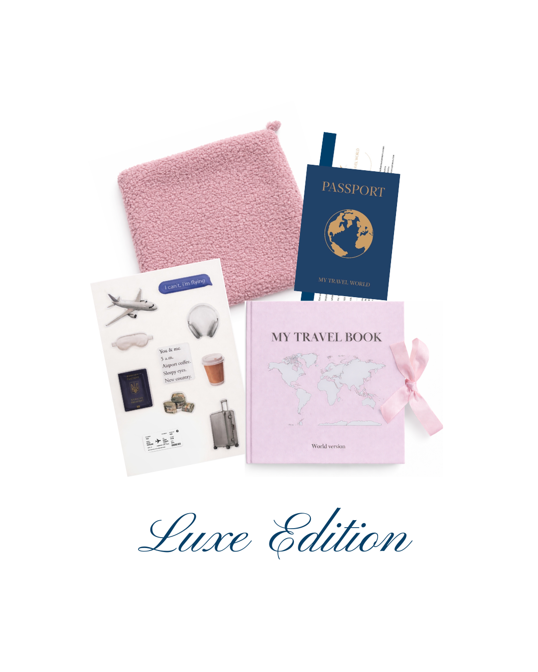 Тревел-книга MyTravelBook Luxe Edition UA ​​Пудро-розовый (MTBLUXUA02)