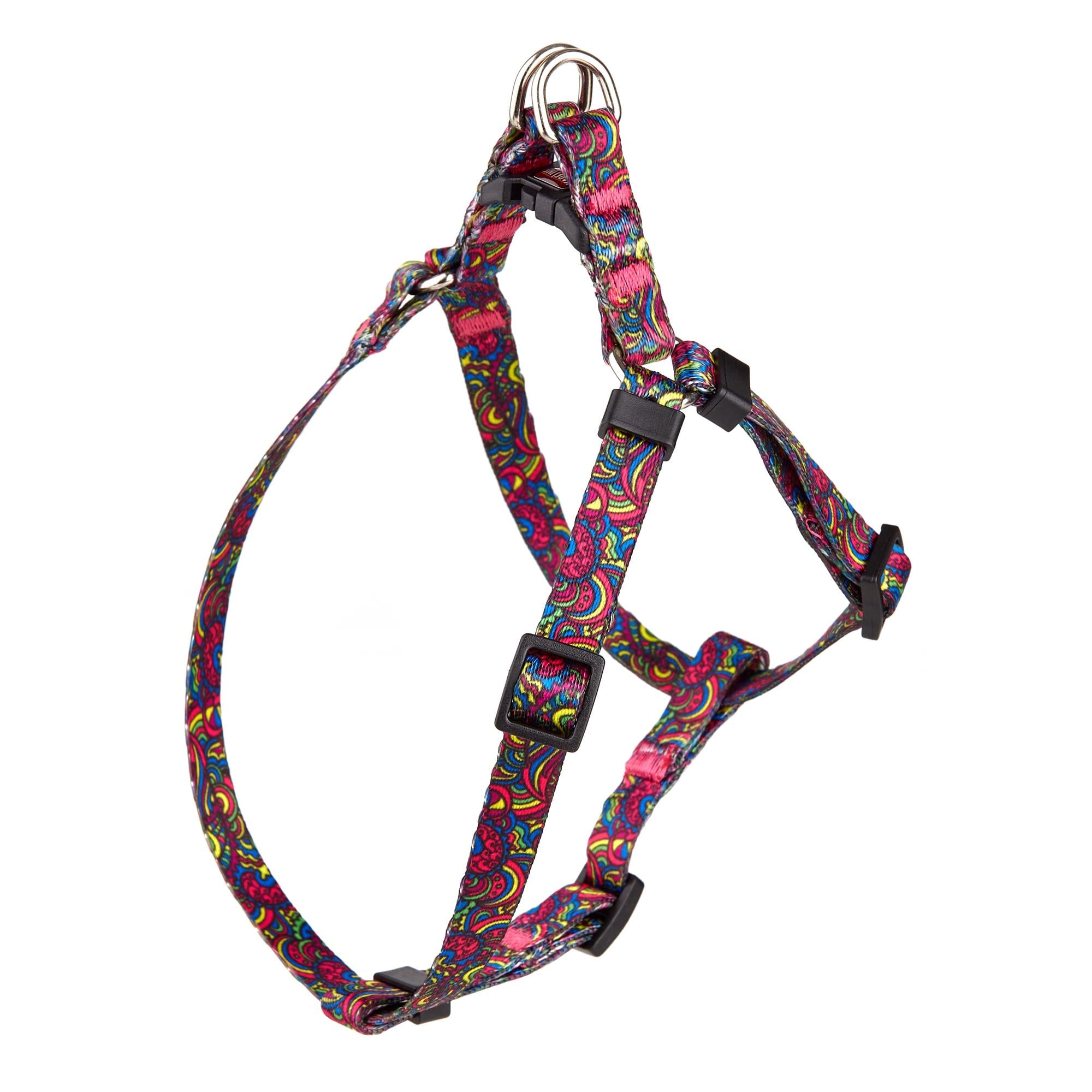 Шлея KareLine KALEIDOSCOP из нейлона с узором и пластиковой пряжкой 10 мм А 240-300 мм В 260-400 мм (0816/7)