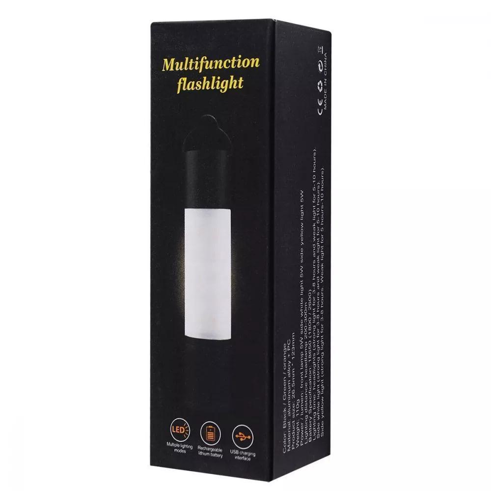 Фонарь ручной многофункциональный LED с функцией повербанка T15 2600 mah (000256) - фото 9