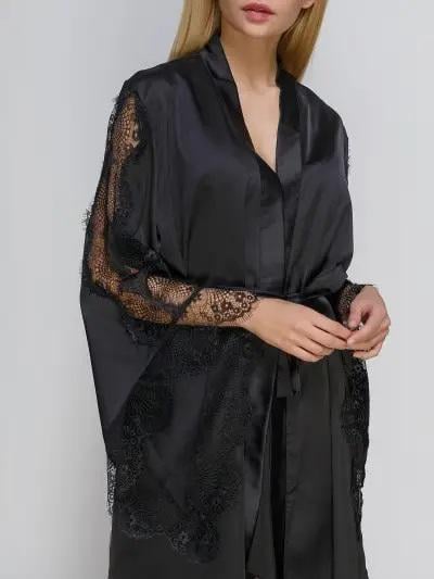 Пеньюар женский шелковый Serenade 311k S Черный