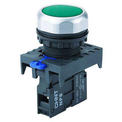 Лампа сигнальна CHINT NP8-D/3 22 мм LED 230 V AC Зелений (667107)