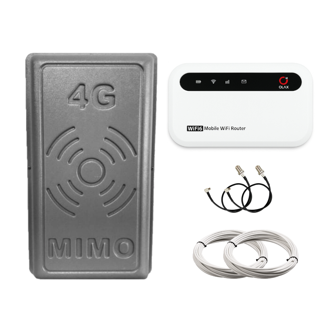 Роутер 4G Olax 985 с антенной Energy MIMO 2х17 дБ готовый 4G LTE (27107892)