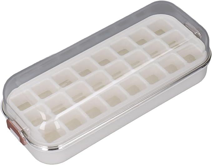 Форма для льоду з контейнером Kayfovo IFC-1 24 отвори з лопаткою Beige (29314) Форма для льоду з контейнером Kayfovo IFC-1 24 отвори з лопаткою Beige (29314)