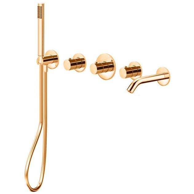 Внешняя часть смесителя Paffoni Modular Box MDE001HG с Золотой термостатом (176035)