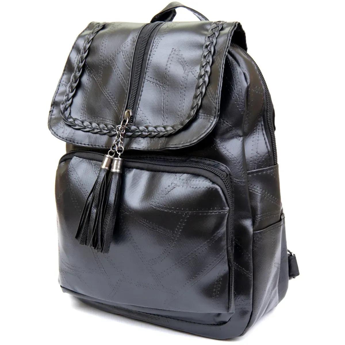 Рюкзак женский из кожзама Vintage Черный (id_114116)