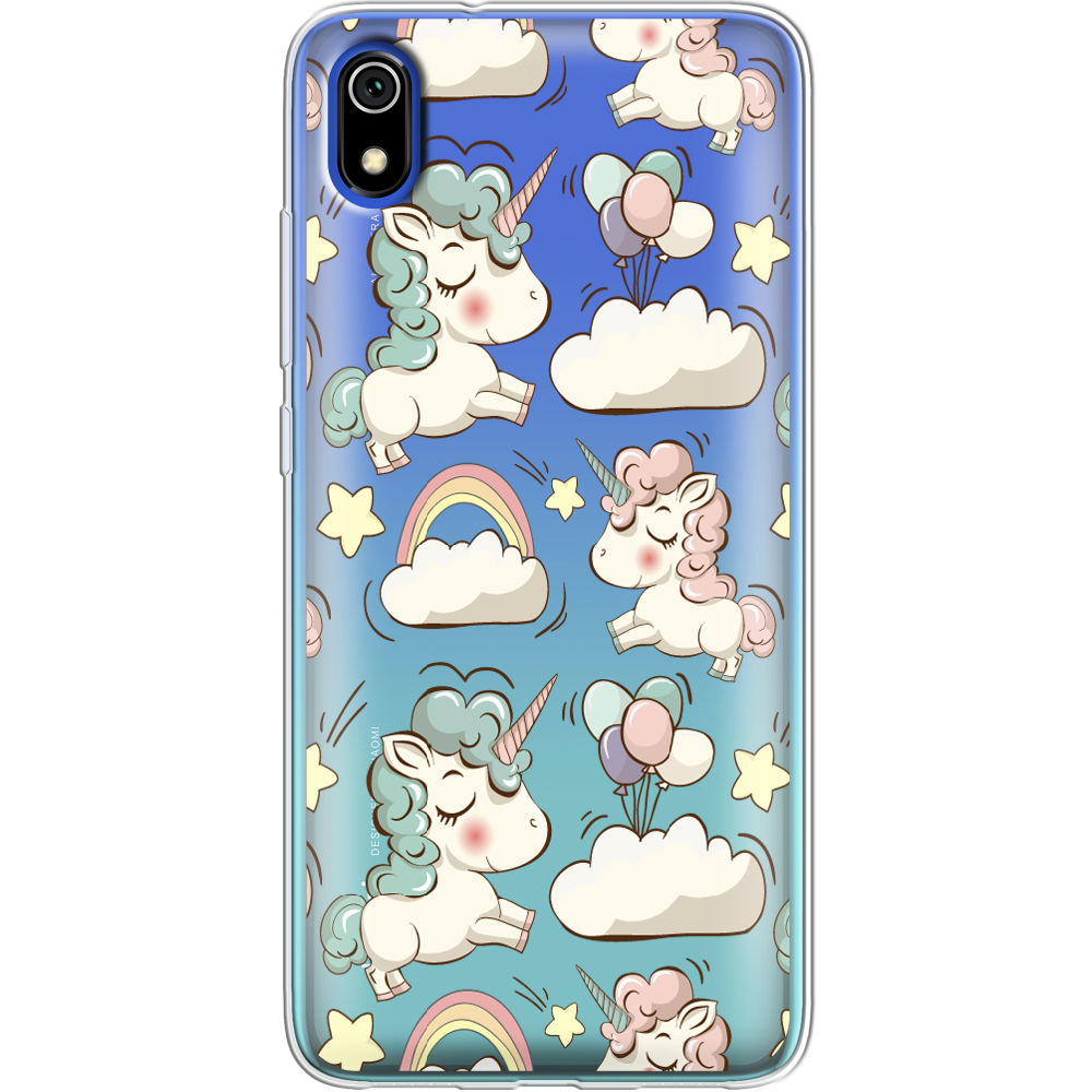 Чехол Boxface Xiaomi Redmi 7A Unicorns Прозрачный силикон (37400-cc2-37400)