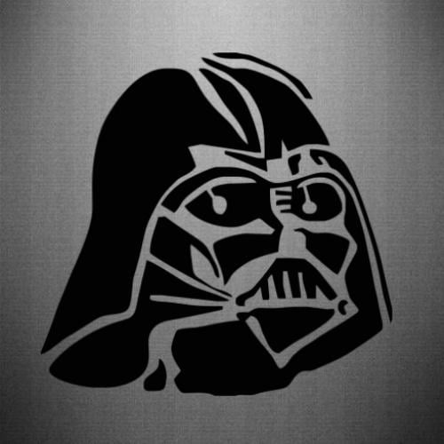 Наклейка Darth Vader 15x14,7 см Черный (21559336)