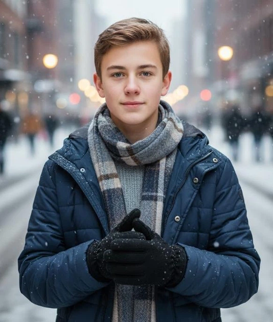 Перчатки подростковые теплые хлопковые с флисовой подкладкой унисекс M (B-006)