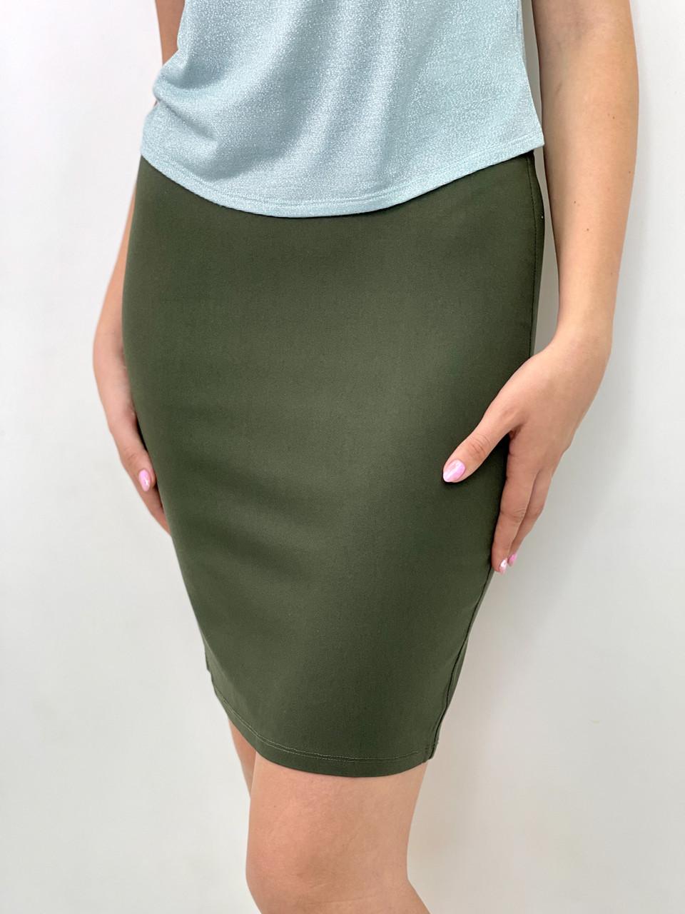 Юбка карандаш 0063 XL Khaki